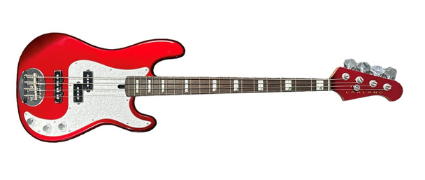 Lakland Skyline 44-64 Custom (1.5" Jazz Taper), Candy Apple Red  4 String Bass At Bass Central