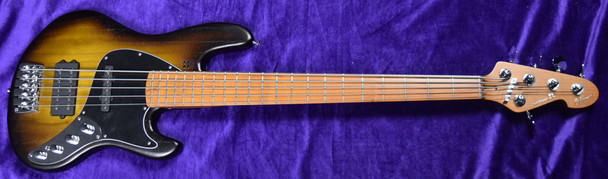 Sandberg Cal. TM-5 SuperLight, Tobacco Sunburst 5 String Bass At Bass Central