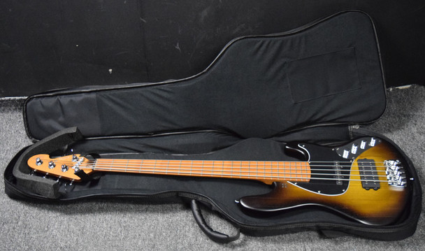 Sandberg Cal. TM-5 SuperLight, Tobacco Sunburst 5 String Bass At Bass Central