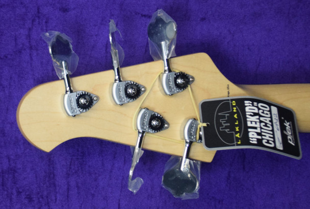 Lakland Skyline 55-02 Custom, Black Sparkle 5 String Bass At Bass Central