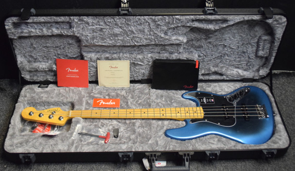 Fender AM Pro II Jazz 4, Dark Night / Maple 4 String Bass At Bass Central