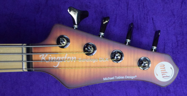 MTD Kingston Saratoga 4 Deluxe (V2), Deep Cherry Burst 4 String Bass At Bass Central