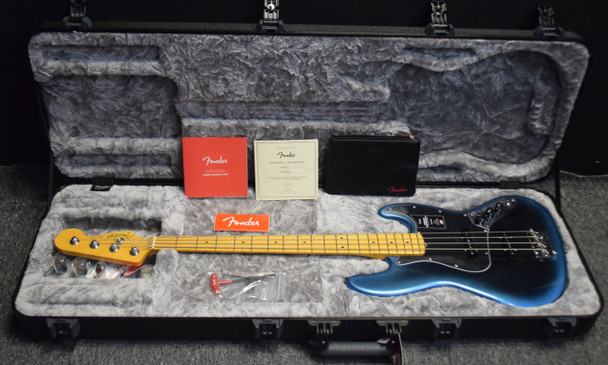 Fender AM Pro II Jazz 4, Dark Night w/ Maple *IN STOCK*