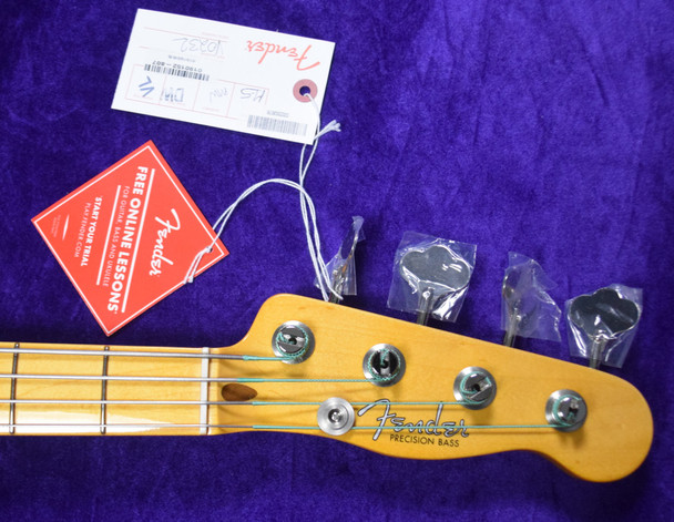 Fender AM. Vintage II '54 P-Bass, Blonde / Maple 4 String Bass At Bass Central