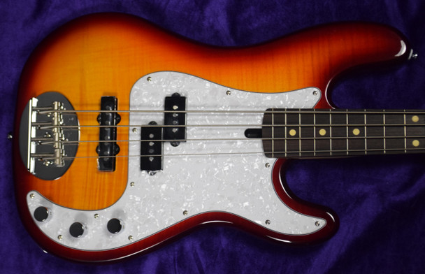 Lakland Skyline 44-64 Custom, Honey Burst  4 String Bass At Bass Central