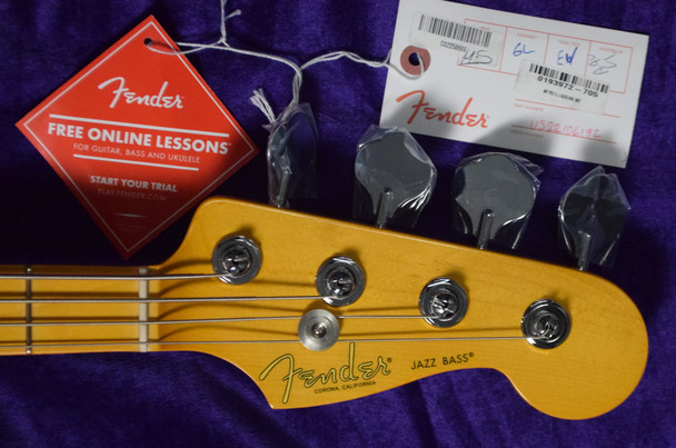 Fender American Professional II Jazz Bass, Olympic White / Maple 4 String Bass At Bass Central