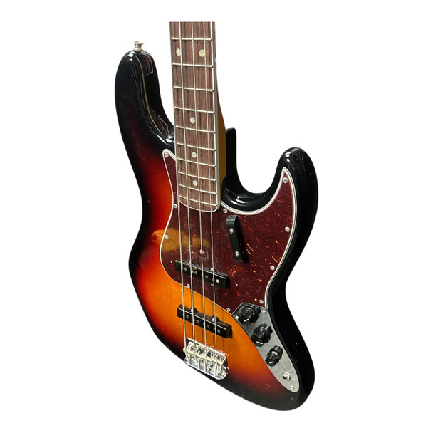 Fender AM. Vintage II '66 Jazz, 3 Tone Sunburst w/ Rosewood 4 String Bass At Bass Central