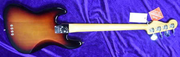 Fender AM Pro II Jazz (4), 3-Tone Sunburst / Rosewood 4 String Bass At Bass Central