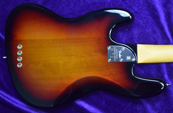 Fender AM Pro II Jazz (4), 3-Tone Sunburst / Rosewood 4 String Bass At Bass Central