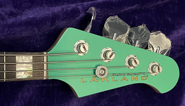 Lakland Skyline 44-64 Custom, Seafoam Green 4 string Bass At Bass Central
