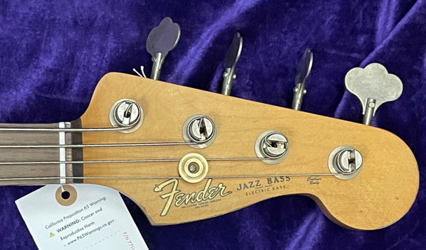 Fender Roadworn Flea Sign. Jazz, Shell Pink / Rosewood 4 String Bass At Bass Central