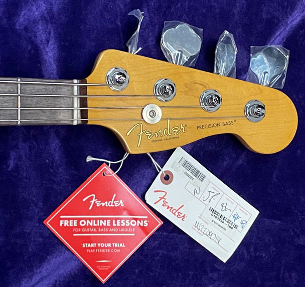 Fender AM Pro II Precision, 3-Tone Sunburst w/ Rosewood 4 String Bass At Bass Central