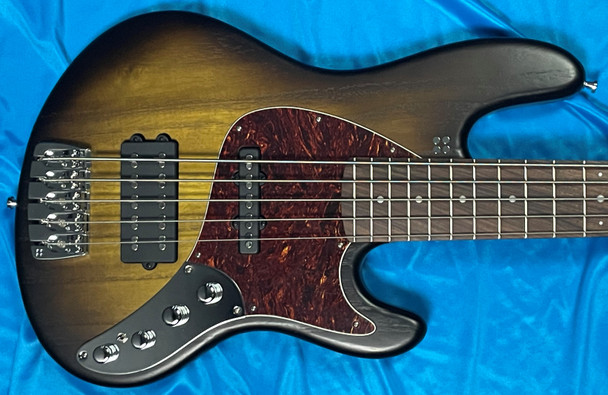 Sandberg California TM5 SuperLight, Matte Tobacco Burst 5 String Bass At Bass Central