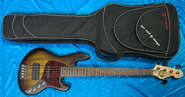 Sandberg California TM5 SuperLight, Matte Tobacco Burst 5 String Bass At Bass Central