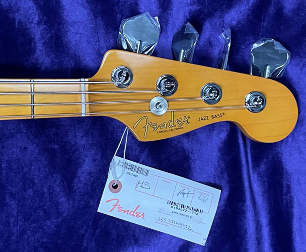 Fender AM. Pro II Jazz, Mystic Surf Green / Maple 4 String Bass At Bass Central
