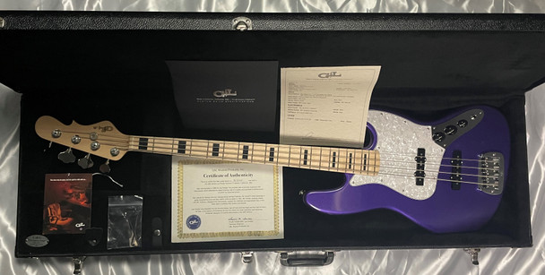 G&L JB Royal Purple Metallic 4 String Jazz Bass At Bass Central