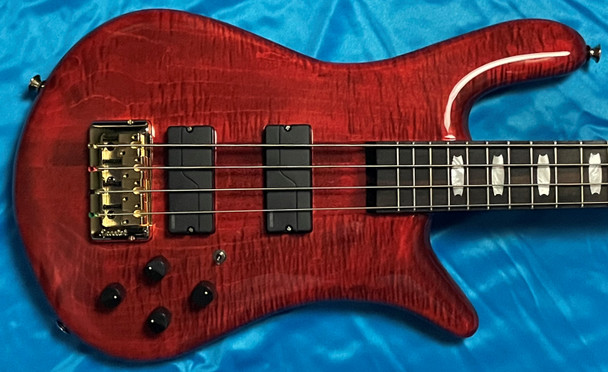 Spector Euro 4 Rudy Sarzo Sign., Scarlet Red 4 String Bass At Bass Central