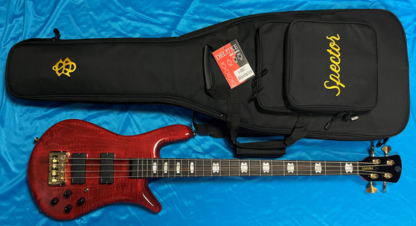 Spector Euro 4 Rudy Sarzo Sign., Scarlet Red 4 String Bass At Bass Central
