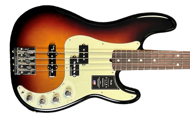 Fender AM Ultra Precision, Ultra Burst / Rosewood 4 String Bass At Bass Central
