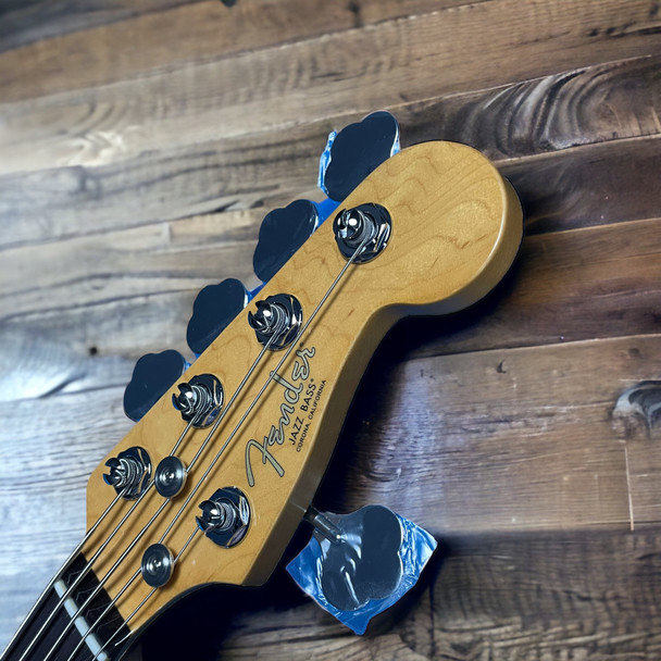 Fender AM Pro II Jazz (5), Olympic White / Rosewood 5 String Bass At Bass Central