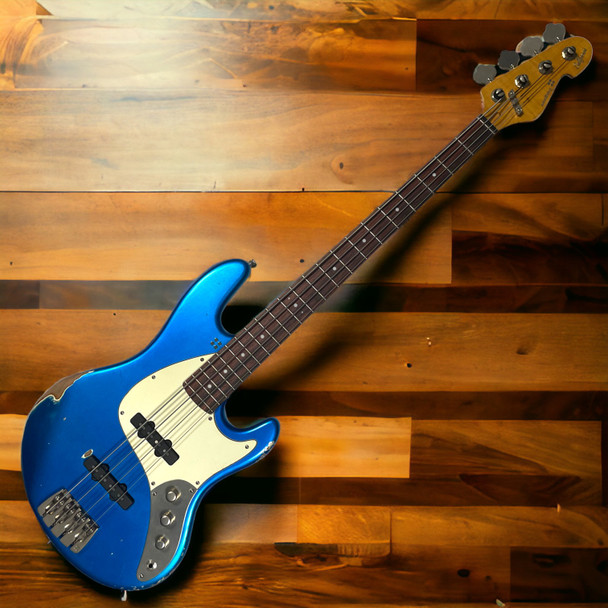 Sandberg California TT-4, Hardcore Aged Lake Placid Blue 4 String Bass At Bass Central