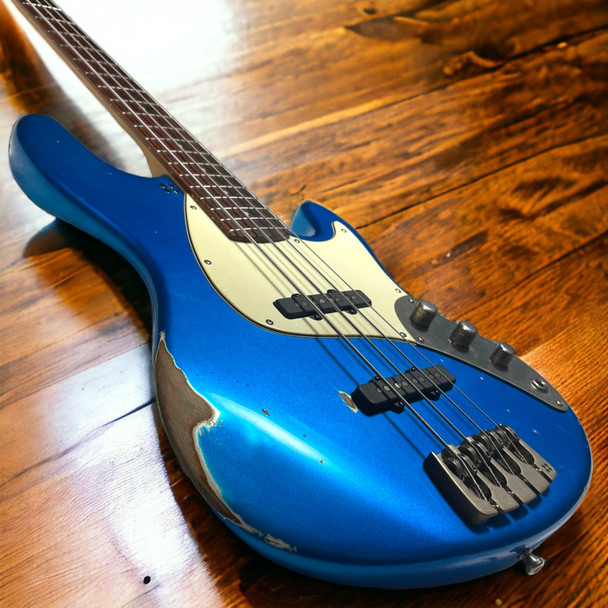 Sandberg California TT-4, Hardcore Aged Lake Placid Blue 4 String Bass At Bass Central