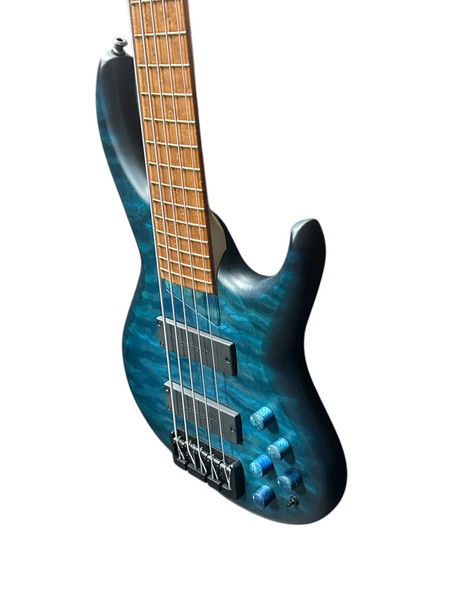 MTD (U.S.A.) 535-24, Blue Burst 5 String Bass At Bass Central