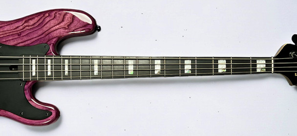 Lakland Skyline 44-64 Custom GZ, Trans Purple 4 String Bass At Bass Central