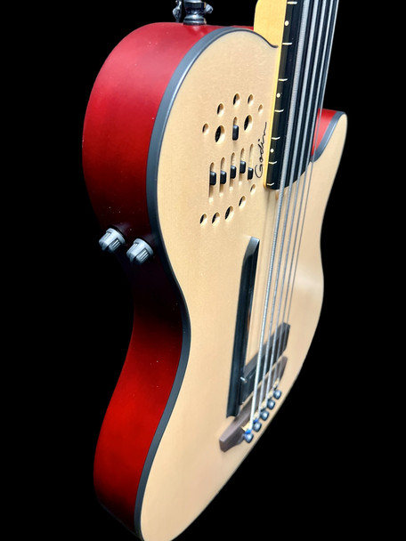 Godin Acoustic/Electric A5 Ultra FRETLESS, Natural 5 String Bass At Bass Central