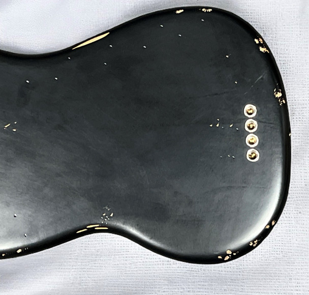 Fender Mustang Justin Meldal-Johnsen (JMJ) Short Scale, Road Worn Black / Rosewood 4 String Bass At Bass Central