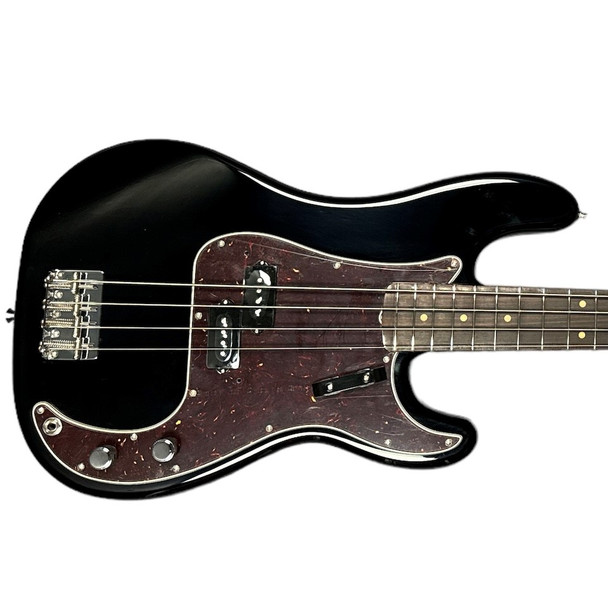 Fender AM Vintage II 1960 P-Bass, Gloss Black w/ Rosewood 4 String Bass At Bass Central