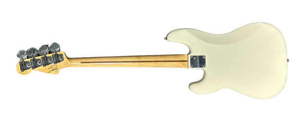 Fender Steve Harris Sign. P-Bass. Olympic White w/ Maple 4 String Bass At Bass Central
