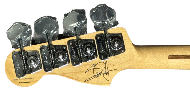 Fender Steve Harris Sign. P-Bass. Olympic White w/ Maple 4 String Bass At Bass Central