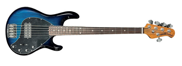 Ernie Ball Music Man StingRay 5 H Special, Pacific Blue Burst 5 String Bass At Bass Central