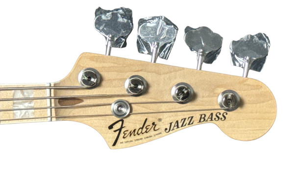 Fender USA Geddy Lee Jazz, Black Gloss w/ Maple 4 String Bass At Bass Central