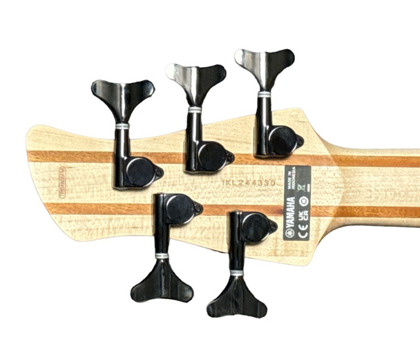 Yamaha TRBX 605FM 5-String Bass, Matte Amber 5 String Bass At Bass Central
