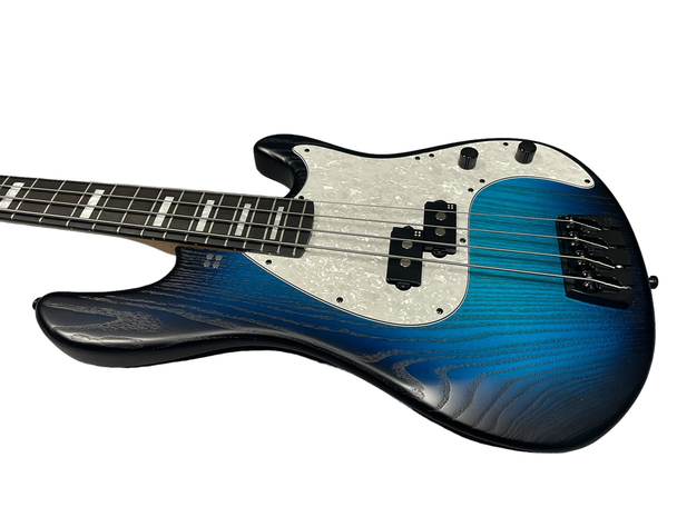 Sandberg California VS4 Blue Burst Custom Medium Scale (32.5) 4 String Bass At Bass Central