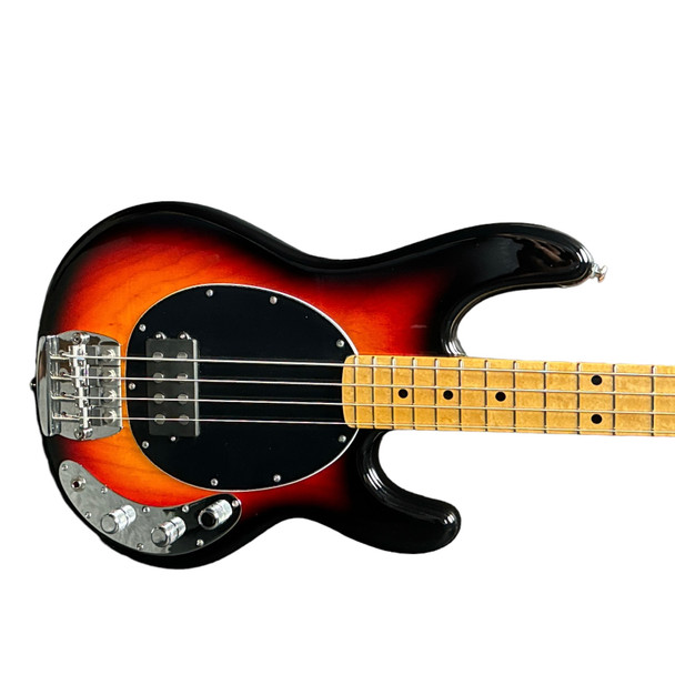 Ernie Ball Music Man StingRay 4 "70's Retro", Vintage Sunburst 4 String Bass At Bass Central
