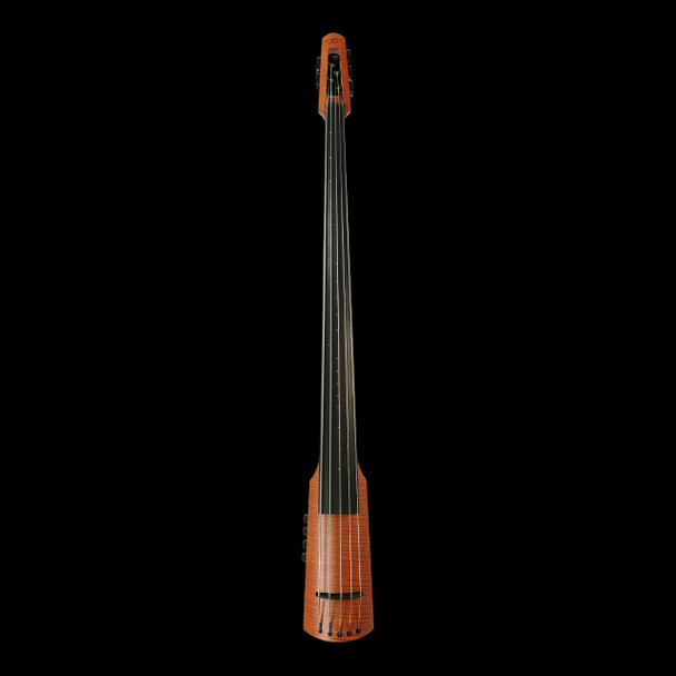 NS Design Electric Upright Bass, CR5T Amber 5 String Electric Upright Bass At Bass Central