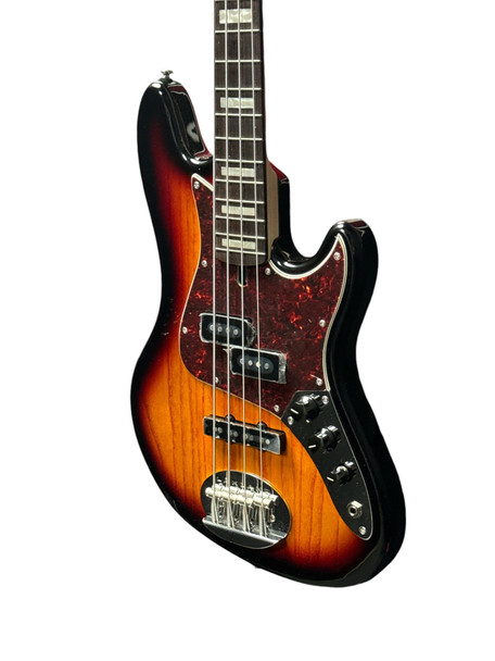 Lakland Skyline Hutch Hutchinson Sign. SHORT SCALE, 3-Tone SB 4 String Bass At Bass Central
