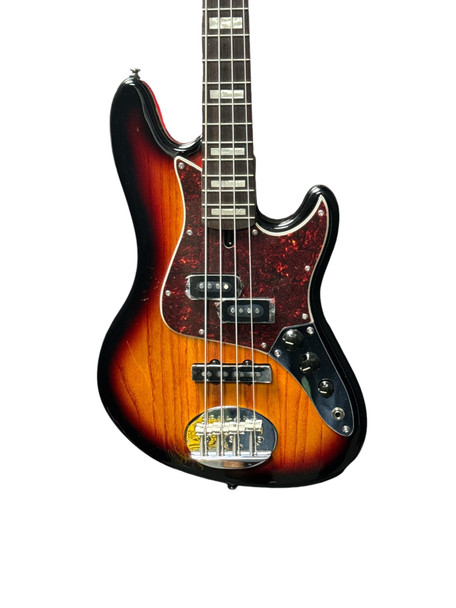 Lakland Skyline Hutch Hutchinson Sign. SHORT SCALE, 3-Tone SB 4 String Bass At Bass Central