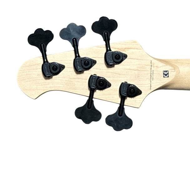 Lakland Skyline 55-OS, Trans Black  5 String Bass At Bass Central