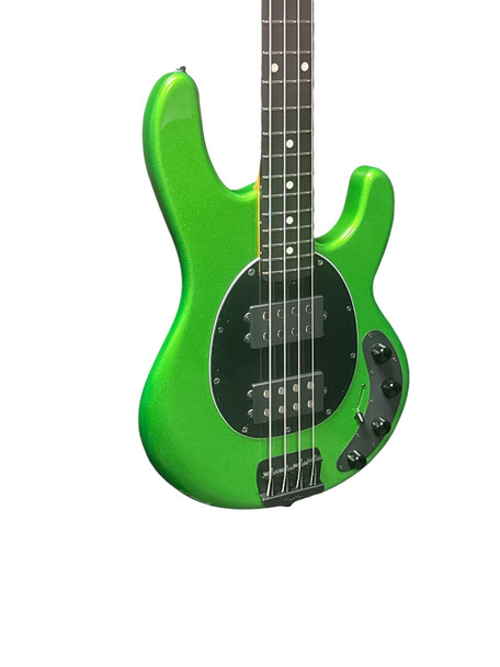Ernie Ball Music Man StingRay 4 HH Special, Kiwi Green / Ebony 8.2 LBS  *IN STOCK*