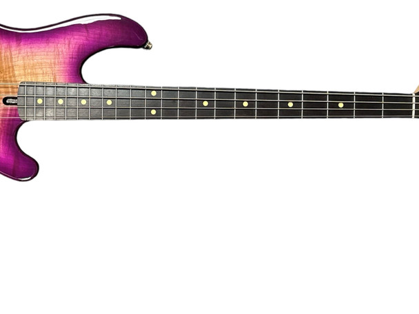Lakland Skyline 44-02 Custom, Spalt Violet Burst 4 String Bass At Bass Central