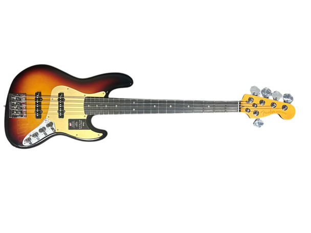 Fender American Ultra II Jazz Bass (5), Ultraburst / Ebony 5 String Bass At Bass Central