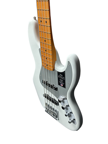 Fender American Ultra II Jazz Bass (5), Avalanche / Maple 5 String Bass At Bass Central