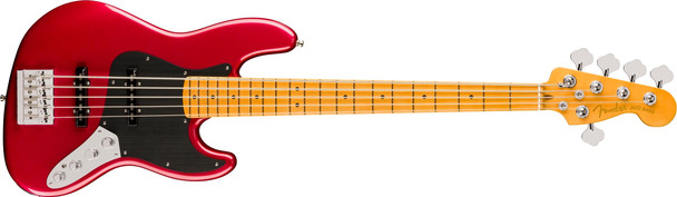 Fender American Ultra II Jazz Bass (5), Sinister Red / Maple 5 String Bass At Bass Central
