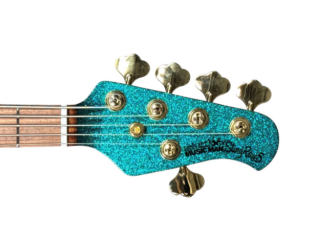 Ernie Ball Music Man StingRay 5 HH Special, Ocean Sparkle 5 String Bass At Bass Central