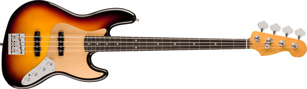 Fender American Ultra II Jazz Bass, Ultraburst / Ebony 4 String Bass At Bass Central