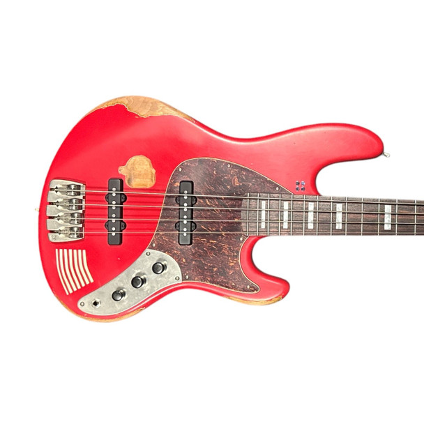 Sandberg TT4 Marlowe DK Red Hardcore Aged 4 String Bass At Bass Central